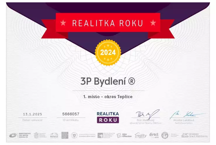 Realitka roku 2024 - 1. místo, okres Teplice