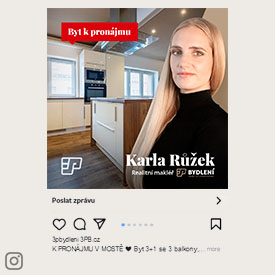 Propagace na Instagramu - Karla Růžek, 3P Bydlení