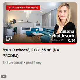 Propagace na Youtube - Simona Schuldesová, 3P Bydlení